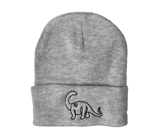 Embroidered Dino Beanie