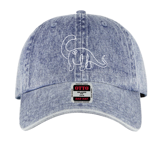 Light Denim Dino Dad Hat