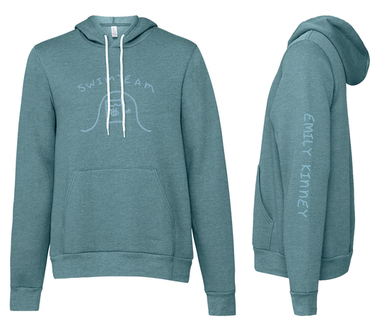 Swimteam Pullover Hoodie (Heather Teal)