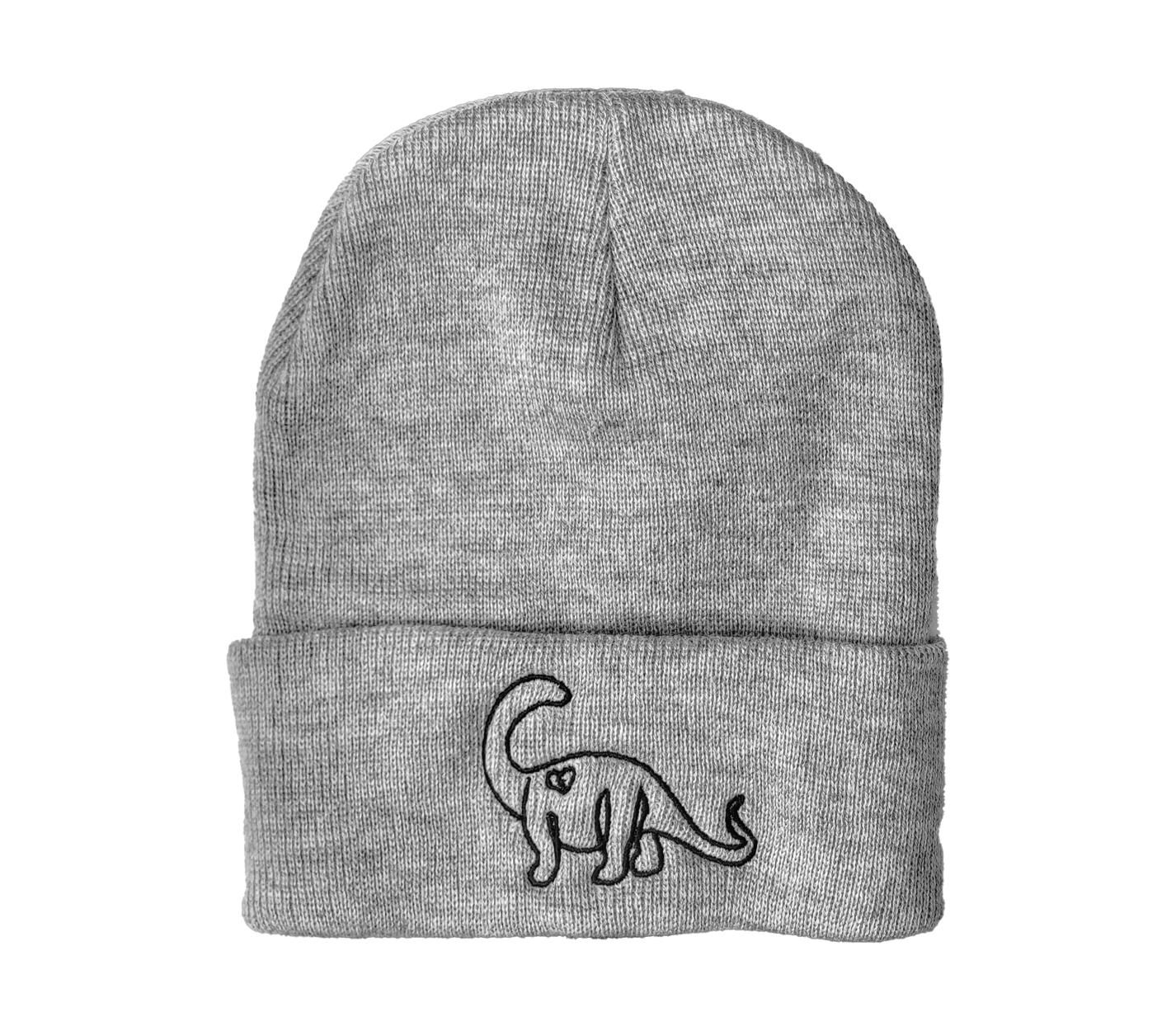 Embroidered Dino Beanie