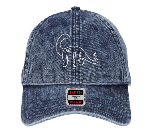 Dark Denim Dino Dad Hat
